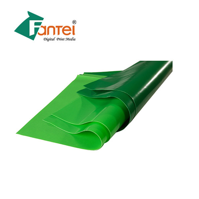 เคลือบพีวีซีกันน้ำ 650 Gsm Tarpaulin Roll, 0.9mm Pvc Vinyl Fabric