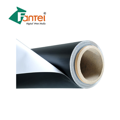 แบนเนอร์ PVC Blockout สีดำกันน้ำ 340gsm 200D300D High glossy